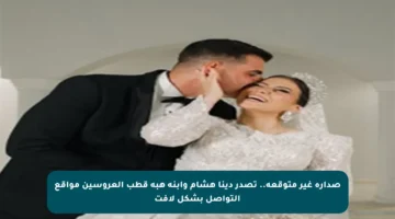 صدارة غير متوقعة.. تصدر دينا هشام وابنة هبة قطب العروسين مواقع التواصل بشكل لافت